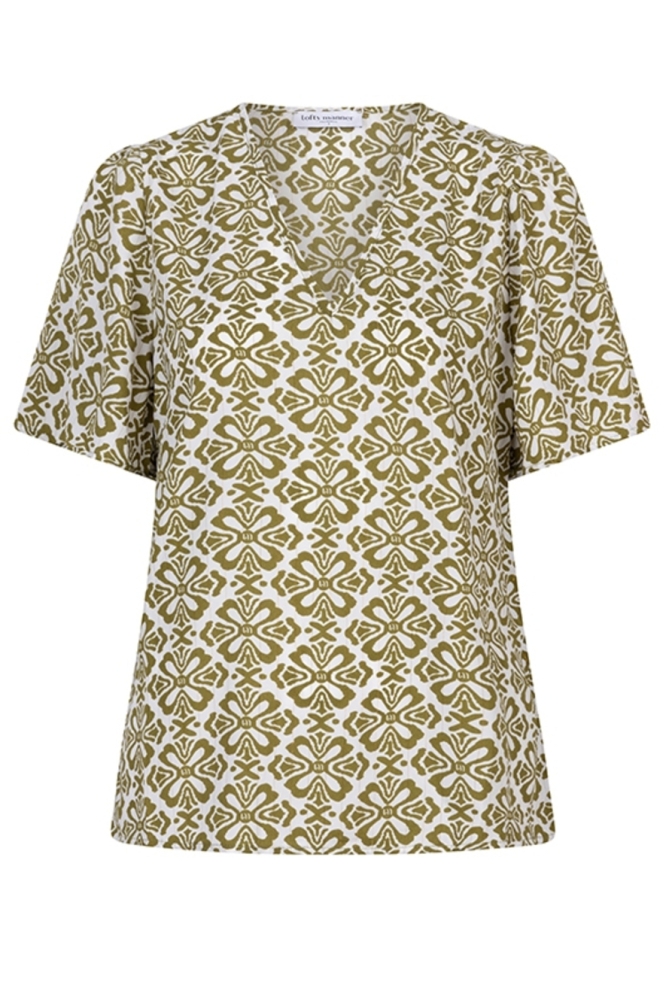 BLOUSE BELLA QC03 472 green element print